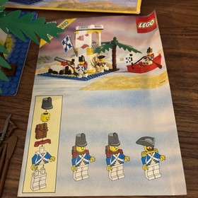 LEGO Pirates SABRE ISLAND 6265 VINTAGE 1989  100% COMPLETE Instructions BOX