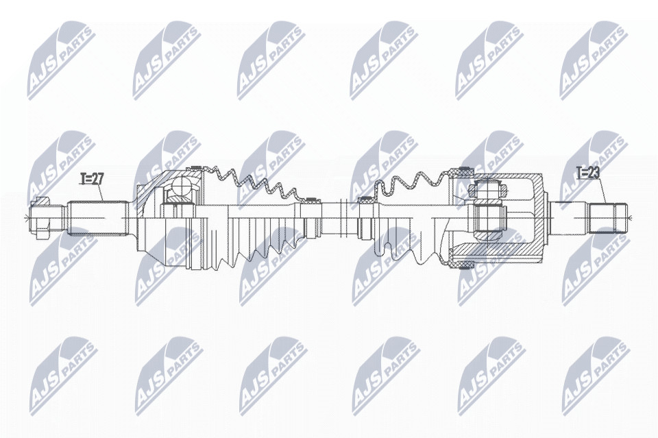 Front Right NTY NPW-JG-004 Drive Shaft for JAGUAR