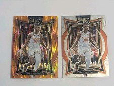 2025 Panini Select WNBA 52 Saniya Rivers Orange Flash RC + Base Connecticut Sun 