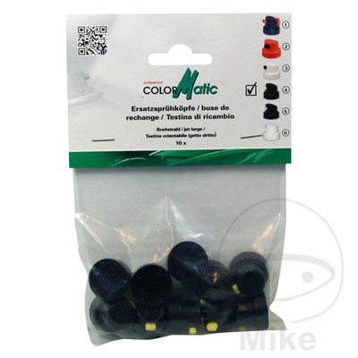 COLORMATIC Set of 10 2K PRE-FILL KLARL Nozzle Paint Heads