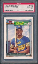 1992 Topps Gold Manny Ramirez #156 PSA 10 GEM MT