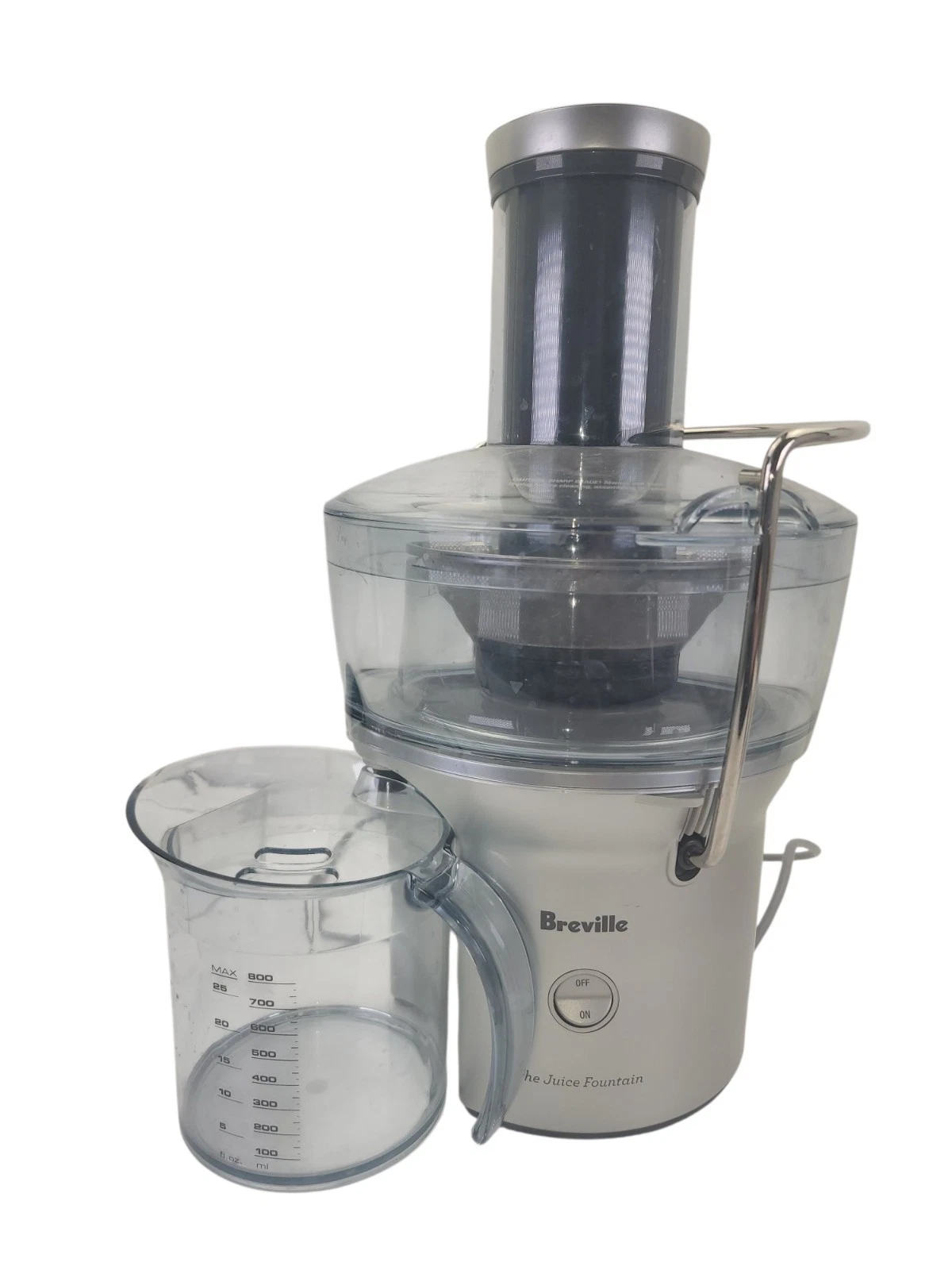 Breville Juice Fountain Compact Juicer BJE200XL Silver With Pitcher