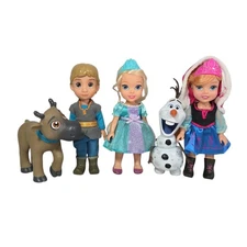 Disney Frozen Petite Princess Dolls HTF Anna Elsa Kristoff TRU Jakks Pacific