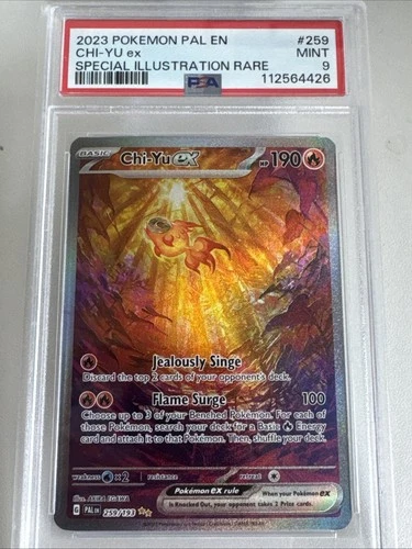 2023 PSA 9 Chi-Yu EX #259 Special Illustration Rare SIR Pokemon Paldea Evolved