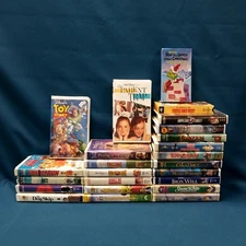 Kids Family Cartoons Disney VHS Tape Bulk Media Resellers Lot