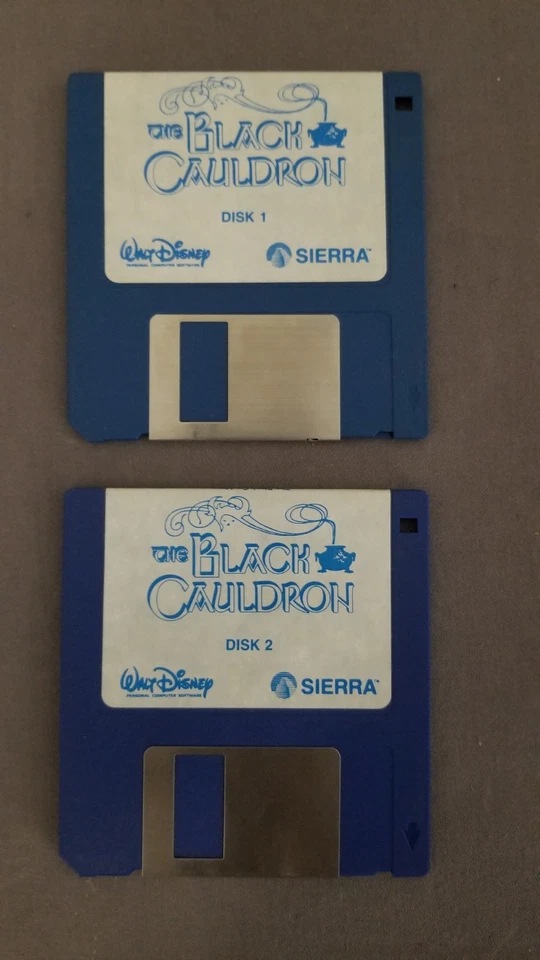 Vintage 1985 Walt Disney The Black Cauldron Atari ST Computer Big Box Game CIB - Image 3 of 4