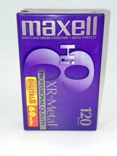 Maxell Hi8 Digital8 XR-Metal 120 60min Camcorder Cassette Tape 8mm - NEW/SEALED
