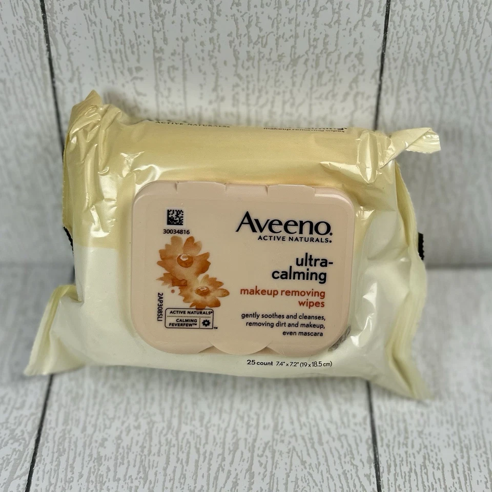 AVEENO ACTIVE NATURALS TOALLITAS DESMAQUILLANTES ULTRA CALMANTES 25 TOALLITAS (LOTE DE 2) Foto 2 de 3