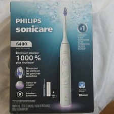 Philips Sonicare 6400 Electric Toothbrush White Bluetooth Pressure Control