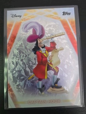 Disney Neon Topps Captain Hook Character Card  Ice Parallel