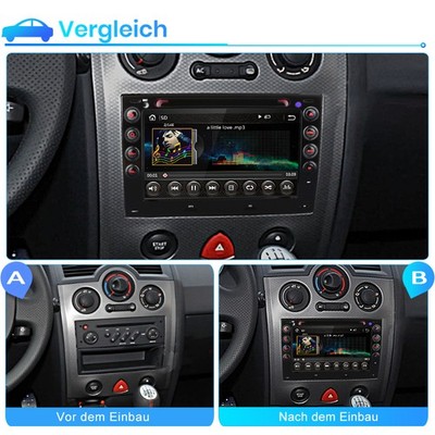 USB DAB+ 7'' 2 DIN Autoradio Für Renault Megane 2003-2010 GPS Navi BT CD DVD RDS