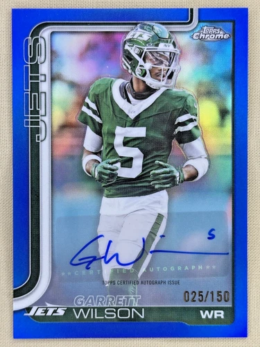 2025 Topps Chrome Garrett Wilson Chrome Autographs (RAW)