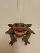 Folkmanis Folktails Full Body Hand Puppet Toad Frog Olive Green Large Realistic