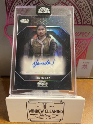 2024 Topps Chrome Black Star Wars Light Side Varada Sethu as Cinta Kaz Auto 