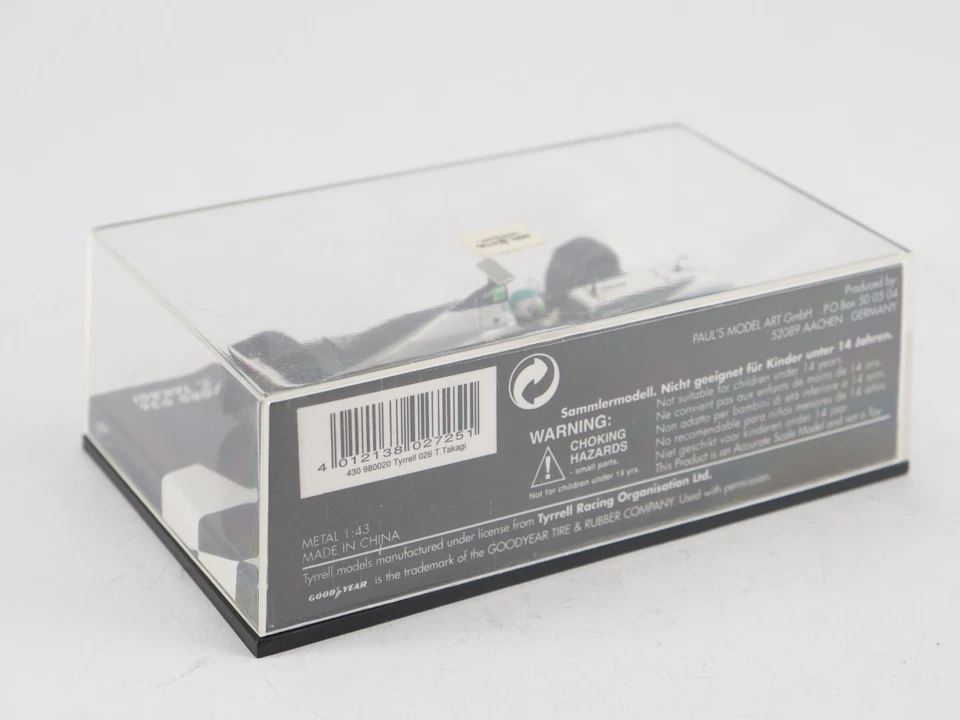 MINICHAMPS 1/43 Tyrrell 026 Takagi - Bild 3 von 4