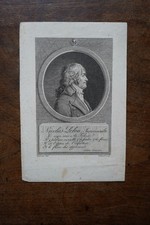 NICOLAS LEBON. PORTRAIT ENGRAVING 18th century JURISCONSULTE