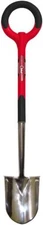 Radius Garden PRO Ergonomic Stainless Steel Digging Shovel, Red