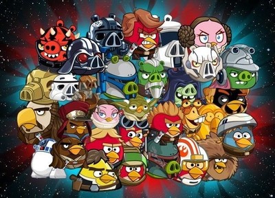 ANGRY BIRDS STAR WARS TELEPODS \u0026 NONE 