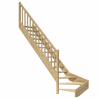 DOLLE Raumspartreppe Massivholztreppe Fichte Stilvoll, Praktisch und Individuell