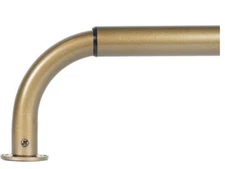 Urbanest New 28 in. - 48 in. Wraparound Single Curtain Rod in Renaissance Gold