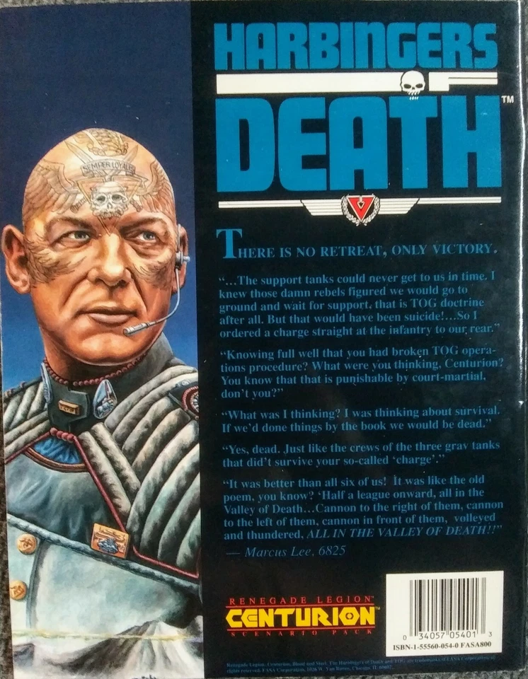 Renegade Legion Harbingers of Death Centurion Scenario Pack SC RPG FASA 5401 NEW - Image 2 of 2