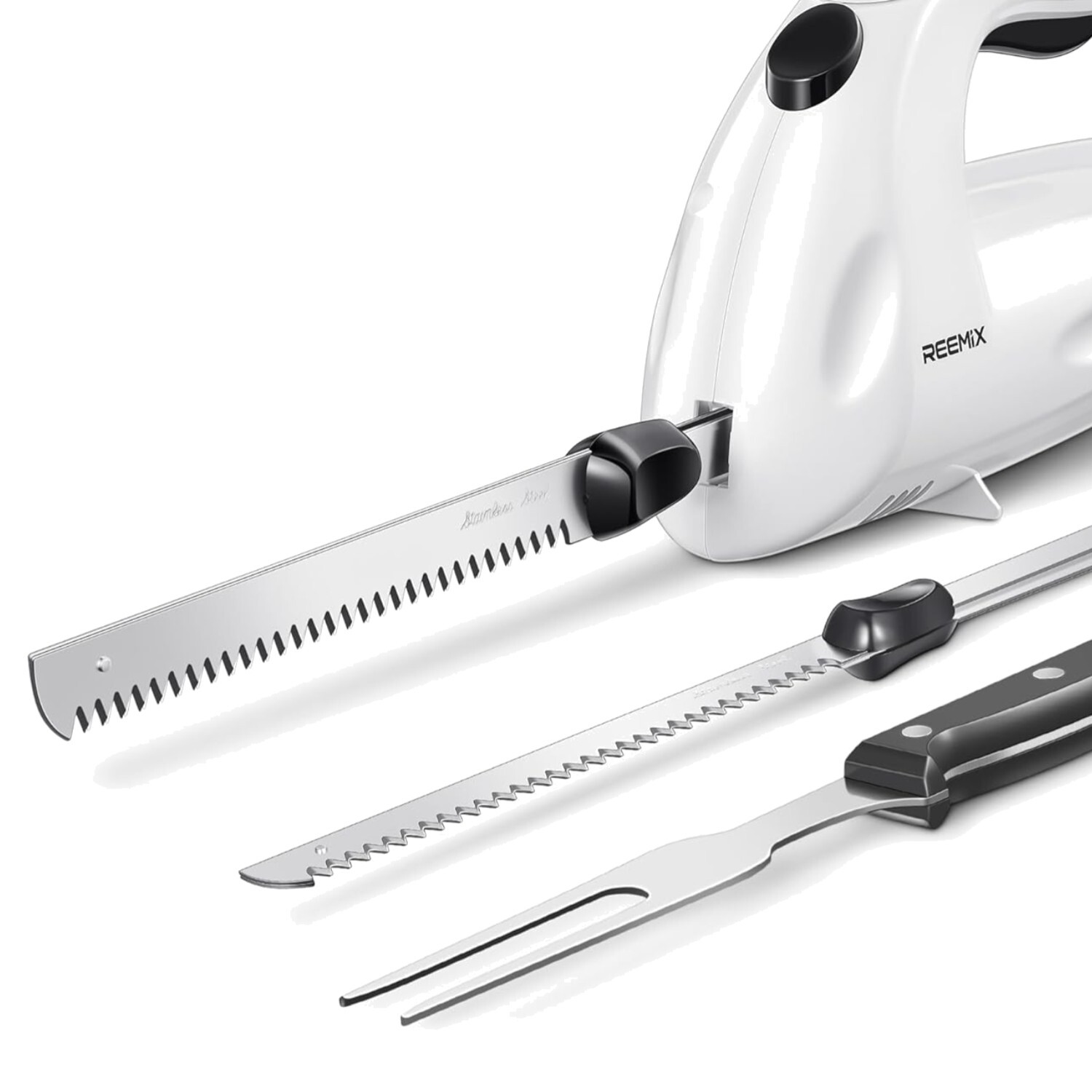 Modern Electric Knife with Dual Safety Lock - Perfect for Carving Meats & Bread