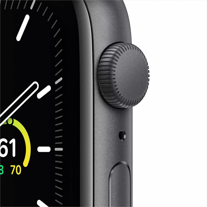 Apple Watch SE (GPS) 44mm Aluminum Case Black Sport Band - Space