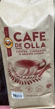 CAFE De OLLA Cinnamon Brown Sugar Spiced Mexican Dark Roast Coffee 2.5lb Bag