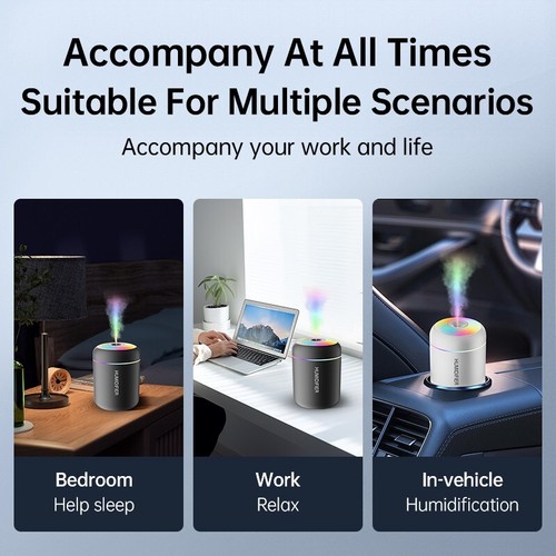 Mini air humidifier USB electric aroma diffuser essential oil purifier light - Picture 3 of 22
