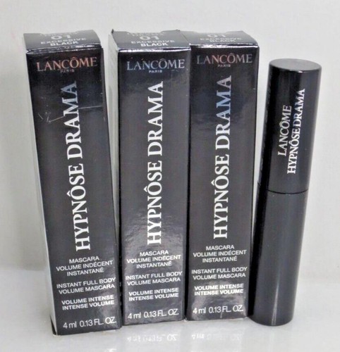 LANCOME HYPNOSE DRAMA INSTANT VOLUME MASCARA 01 EXCESSIVE BLACK 0.13 OZ - 3 PCS