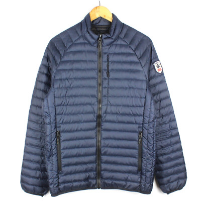 SUPERDRY SubArctic Damen Steppjacke Gr. L Daunenfüllung Blau Full Zip