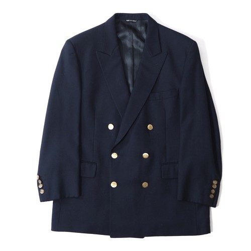Christian Dior Vintage Wool Double breasted Jacket Blazer Blue EU50 Men 3-WC217