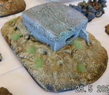1:72 /76, 1 großer Betonbunker (3) WWII, Atlantik/Westwall unbemalt War Game Dio