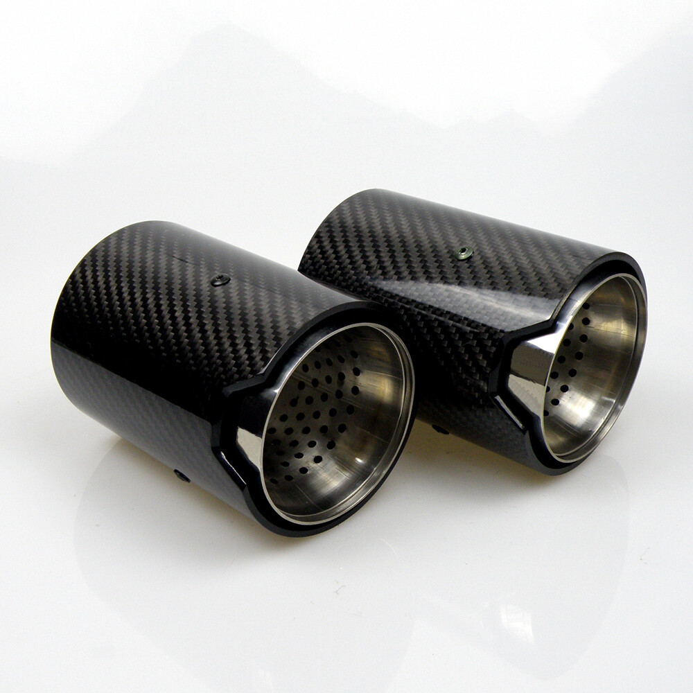 Real Carbon Fiber Exhaust Pipe Muffler tip For BMW M Performance