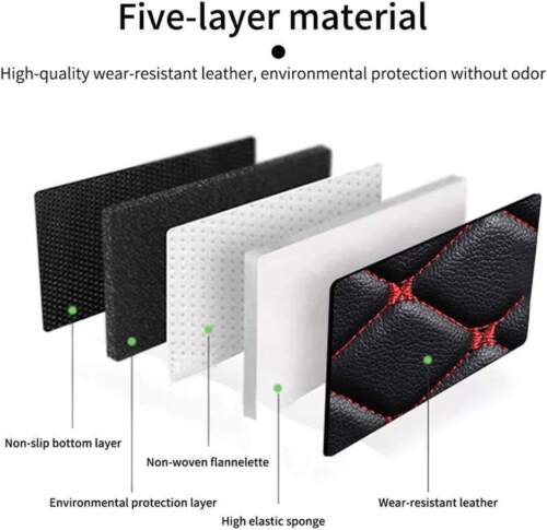 For Alfa Romeo Giulia 2017-2024 Car Floor Mats Leather Waterproof Carpets Luxury - Foto 16 di 34