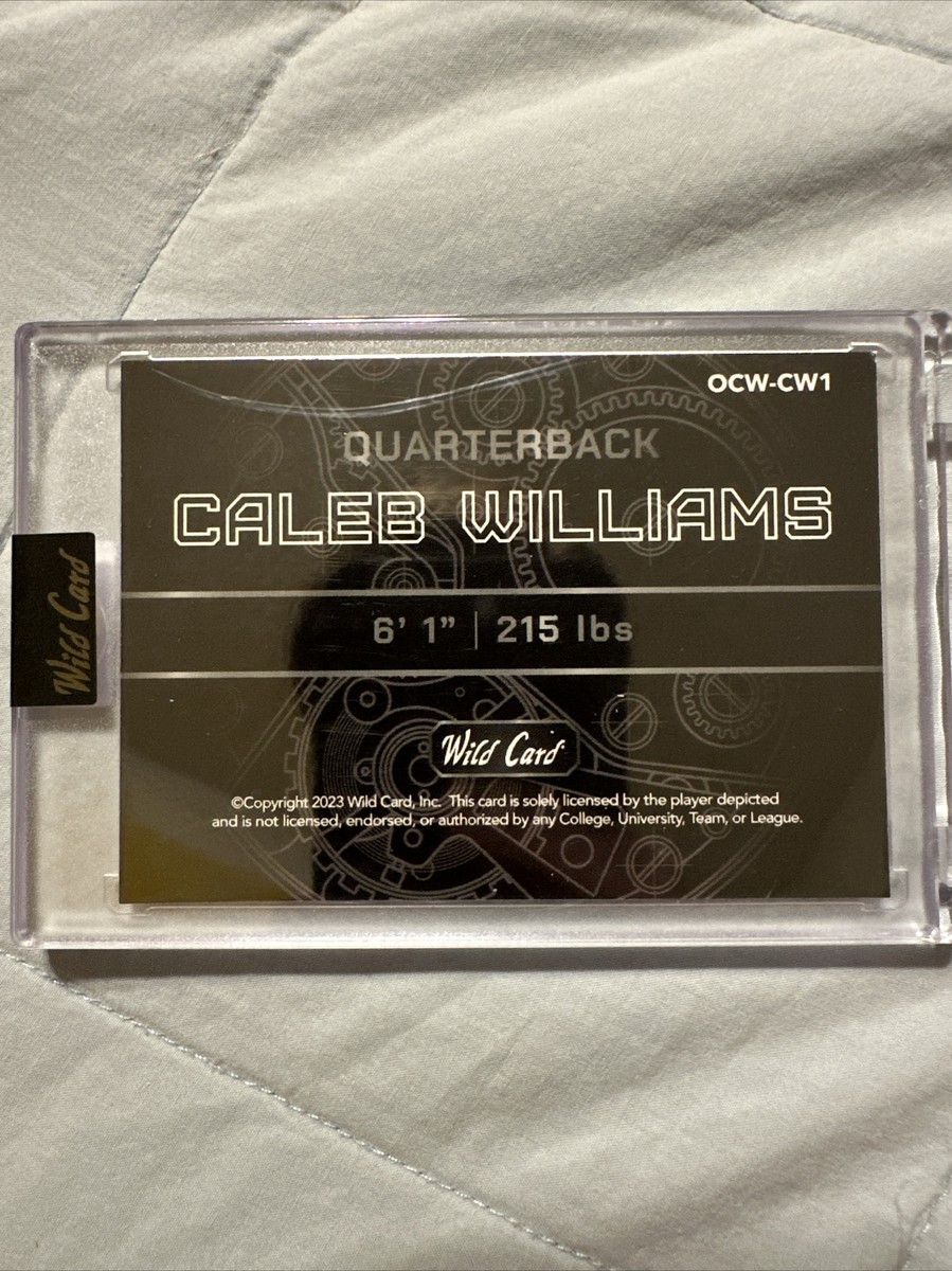 Caleb Williams 2024 Wildcard QB1 On the Clock /50 Yellow Caleb Williams 2024 Wildcard QB1 On the Clock /50 Yellow