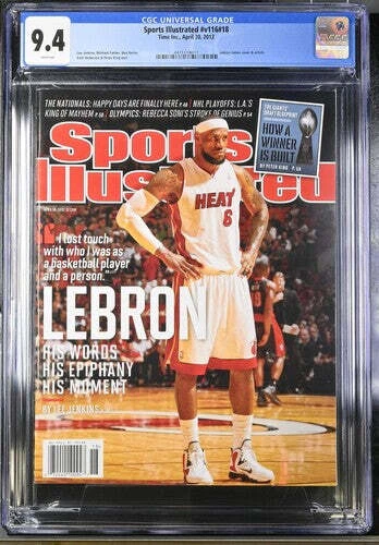 2012 Sports Illustrated Graded Magazine LeBron James Cover Newsstand CGC 9.4