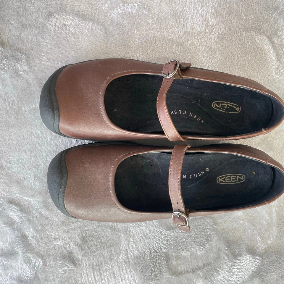 Zapatos Keen para mujer talla 10,5 cuero acolchado Mary Jane confort cabaña caprichoso Foto 2 de 4