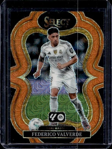 2025-26 Select La Liga Federico Valverde Mezzanine Orange Mojo Prizm #/199