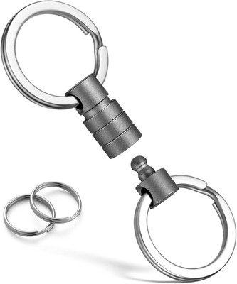 Titanium Quick Release Swivel Keychain, Pull Apart Detachable Keychain Heavy Dut