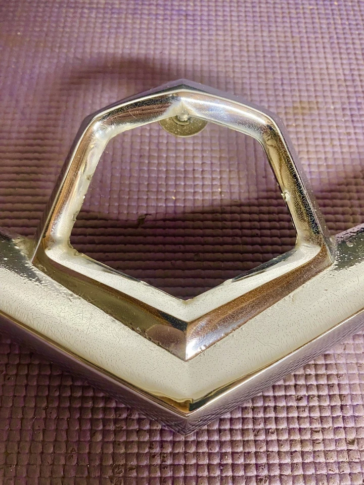 1955 Dodge Coronet Custom Royal Lancer V8 Rear Trunk Medallion Housing Emblem 55 - Image 2 of 4