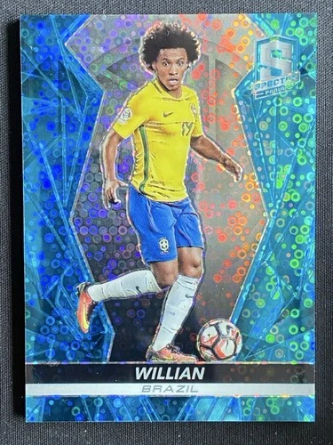 Willian 2016-17 Panini Spectra Soccer Neon Blue /75 #98