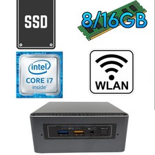 Intel NUC 7i7BNH i7 7567U 8/16/32GB RAM 256GB NVME SSD Wifi Mini PC USFF WLAN