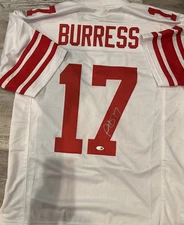 Plaxico Burress signed Giants Custom Jersey JSA Certified 