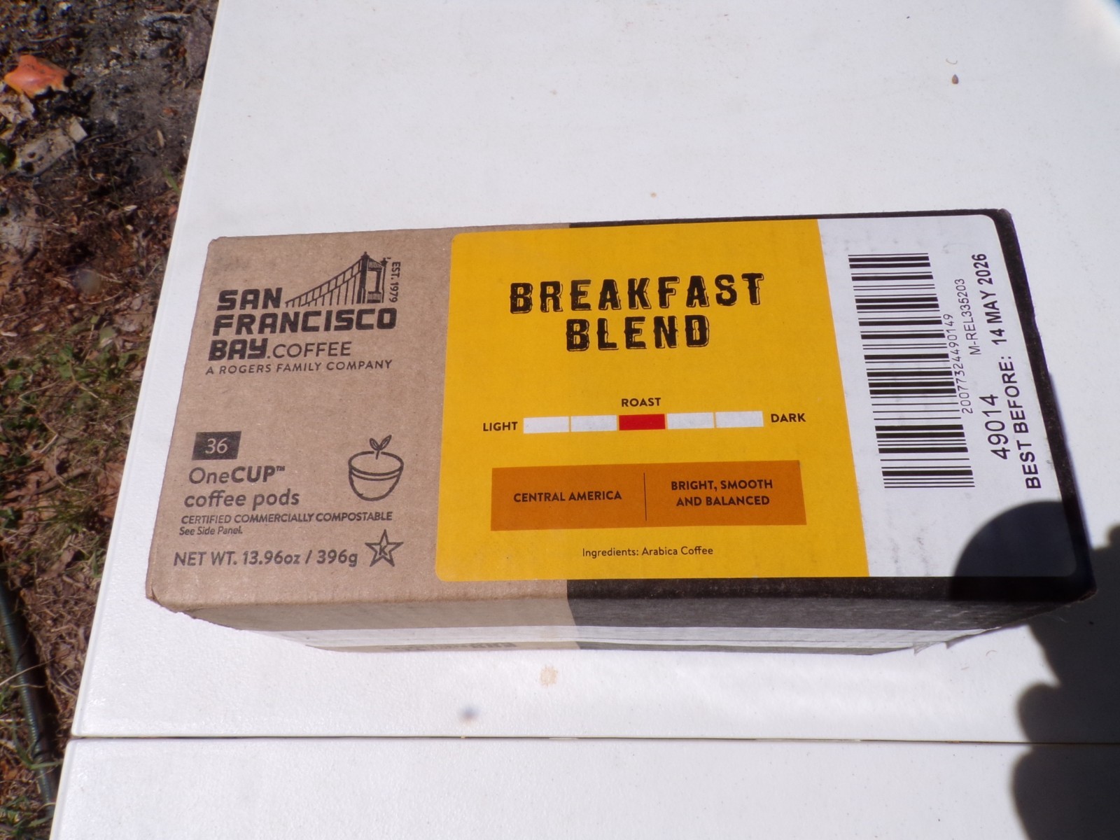 the organic coffee co.onecup breakfast blend coffee may 14 2
