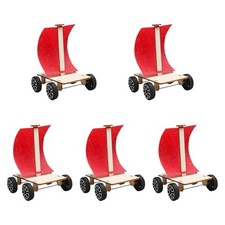 5x DIY Wind Power Car Model Educational Toy Projects Teaching Aid for Classroom