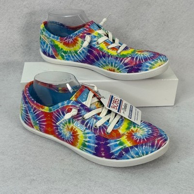 NWOB Bobs from Skechers Women's 9.5 Tie Dye Memory Foam Casual Sneakers Festival