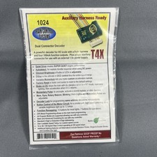 Train Control Systems T4X 1024 Dual Connector Decoder TCS HO Scale NOS