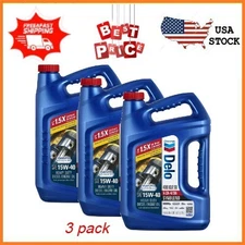 3 pack Delo 400 XLE SB Synthetic Blend SAE 15W40 HeavyDuty Diesel Motor Oil 1 Ga