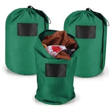3 Pcs 21 x 12 Inch Christmas Inflatable Decorations Storage Bag with Green